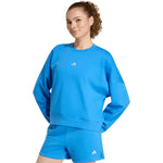 adidas Essentials Small Logo Feelcozy Women's Sweatshirt Blue KC5280 2xs kapucnis pulóver