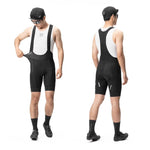 Rockbros Men's Cycling Bib with Pad Size M - Black czarny \ m short