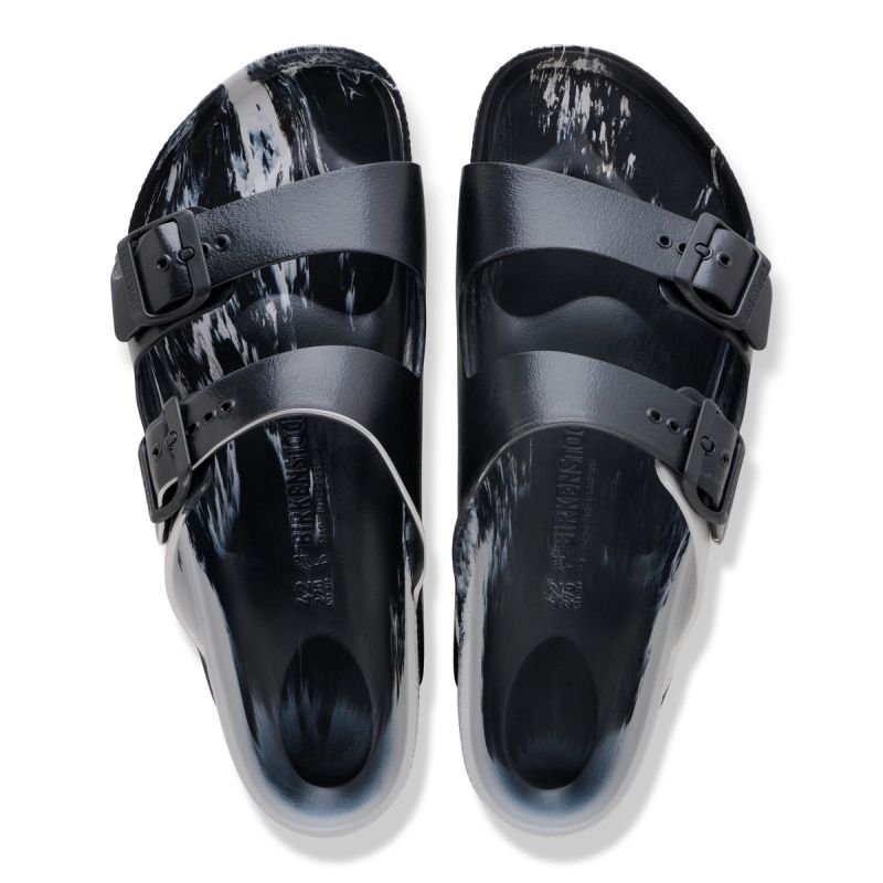 Birkenstock Men's ARIZONA EVA Slides STONE COIN/BLACKMULTI (Standard Width)
