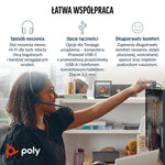 HP Poly Blackwire 3325 USB-C Stereo Headset Microsoft Teams Certified + 3.5mm Plug + USB-C/A Adapter