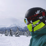 Rockbros insulated balaclava fluo green