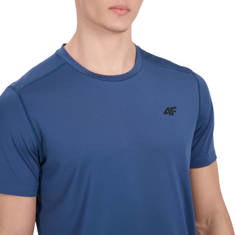 4f Men's T-shirt FNK M1521 denim 4FWAW25TFTSM1521 32S Ruházat