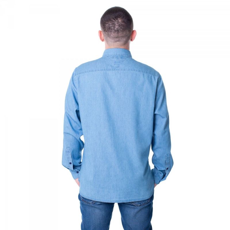 Tommy Hilfiger Organic Cotton Denim Shirt M MW0MWI0956-IAO Póló