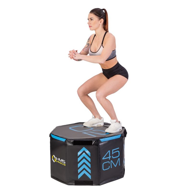 HMS Set of three Premium octagonal plyometric boxes fekete papucs 17-62-109