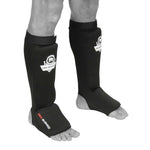 DBX Bushido Flexible Shin Guards - Shinrage Black fekete protectors and knee pads