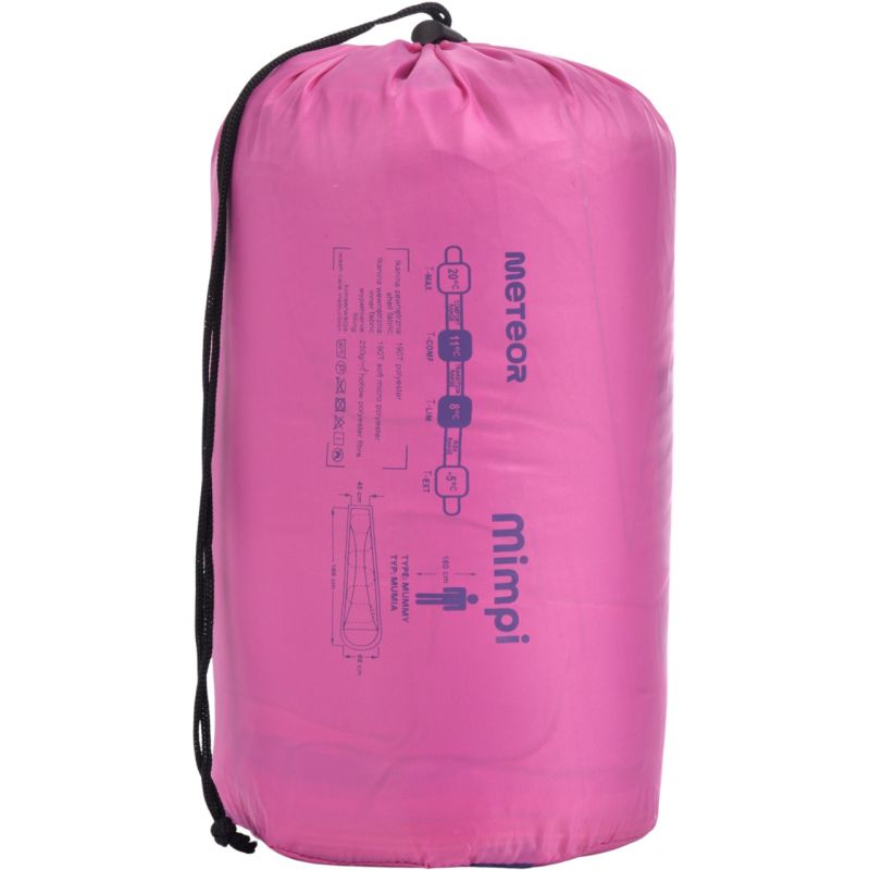 Meteor Mimpi Jr Sleeping Bag lila tourist equipment, sleeping bags 16941