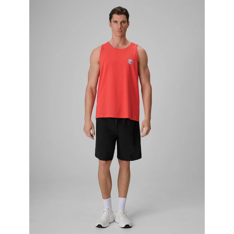4F Men's regular sleeveless T-shirt with print póló