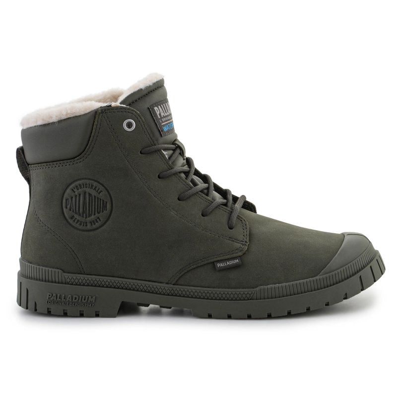 Palladium SP20 Cuff Leather Waterproof WL U 79067-325-M Olive Night shoes Cipő