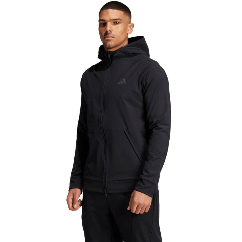 adidas Men's sweatshirt Designed for Training COLD.RDY Full-Zip Hoodie black IN5607 Ruházat