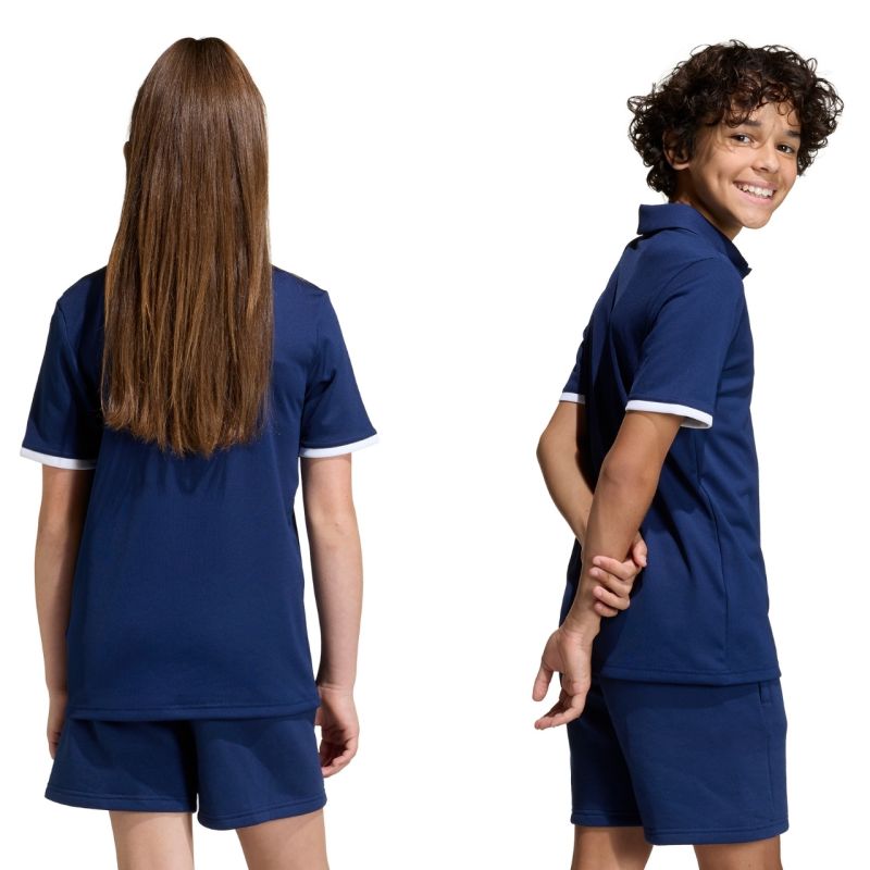 adidas Entrada 26 Navy Blue Kids' T-shirt JZ6627 104cm póló