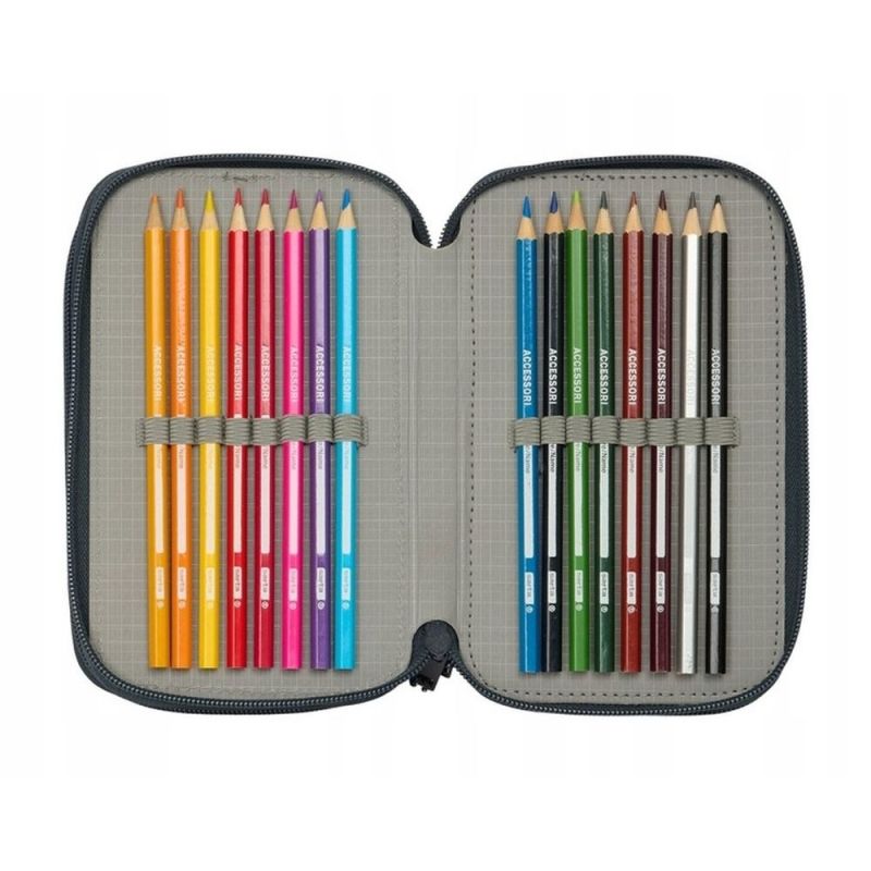 Sportmania Real Madrid pencil case with equipment triple filled pencil case 37 pcs 412557857 Kiegészítő