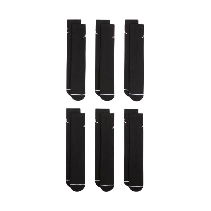Jordan Everyday Cushioned Crew Socks 6 pairs black HV6228 fekete zokni