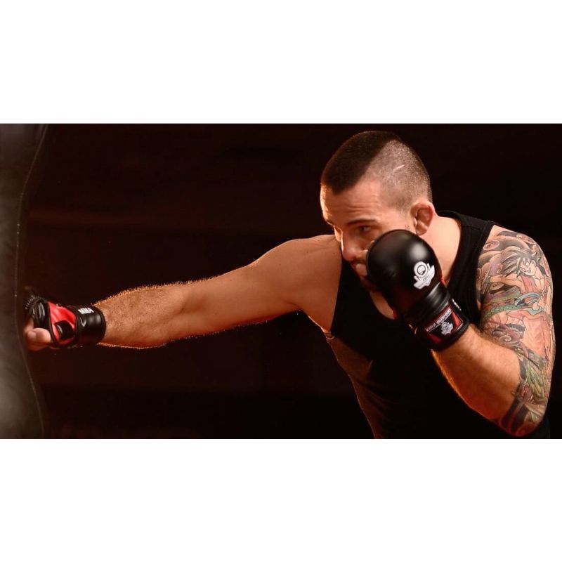DBX Bushido MMAsparring gloves S/M - Phantom Red - Valor Series l/xl kesztyű