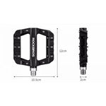 Rockbros 2017-12CBK Nylon Bicycle Pedal Set - Black fekete sets