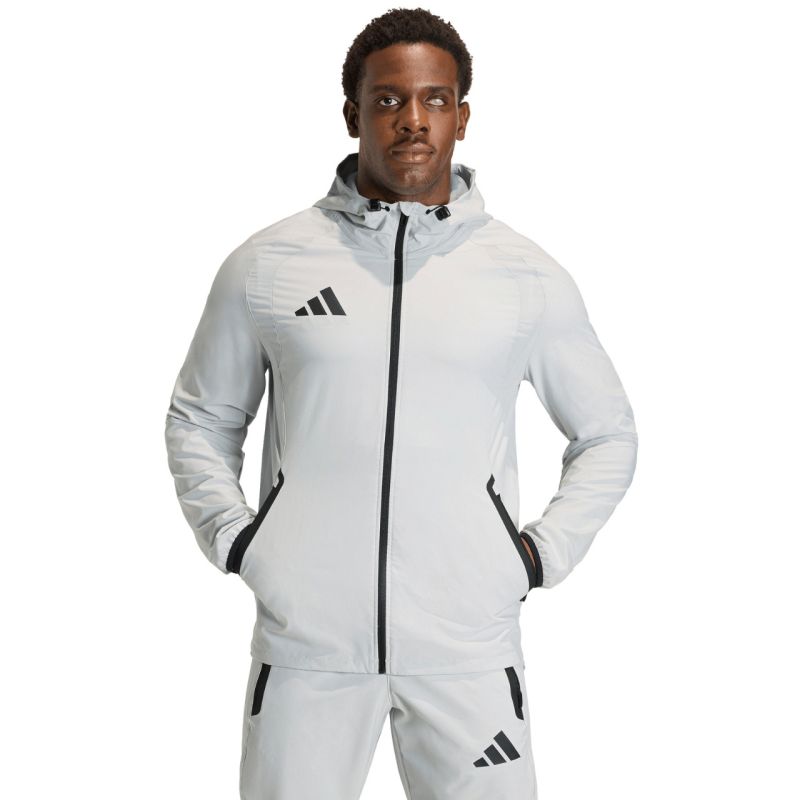 Men's adidas Tiro 26 Travel Windbreaker Light KD3336 szürke kabát