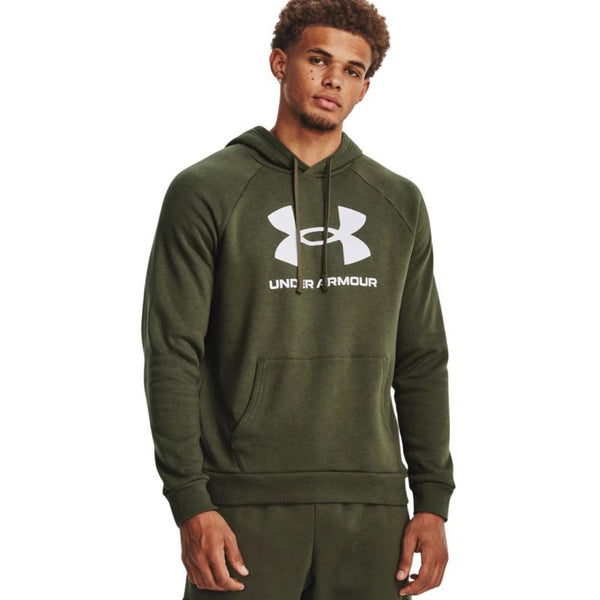 Under Armour Men's Rival Fleece Logo HD Sweatshirt Olive 1379758 390 L General