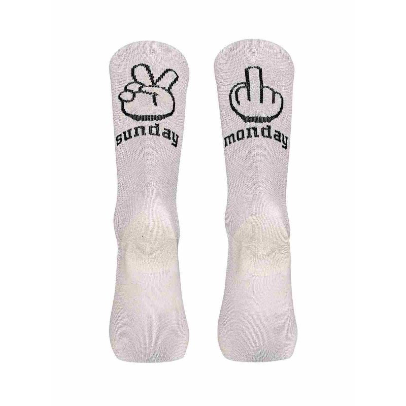 Northwave Sunday Monday Sock white cycling socks fehér zokni C89222012_50