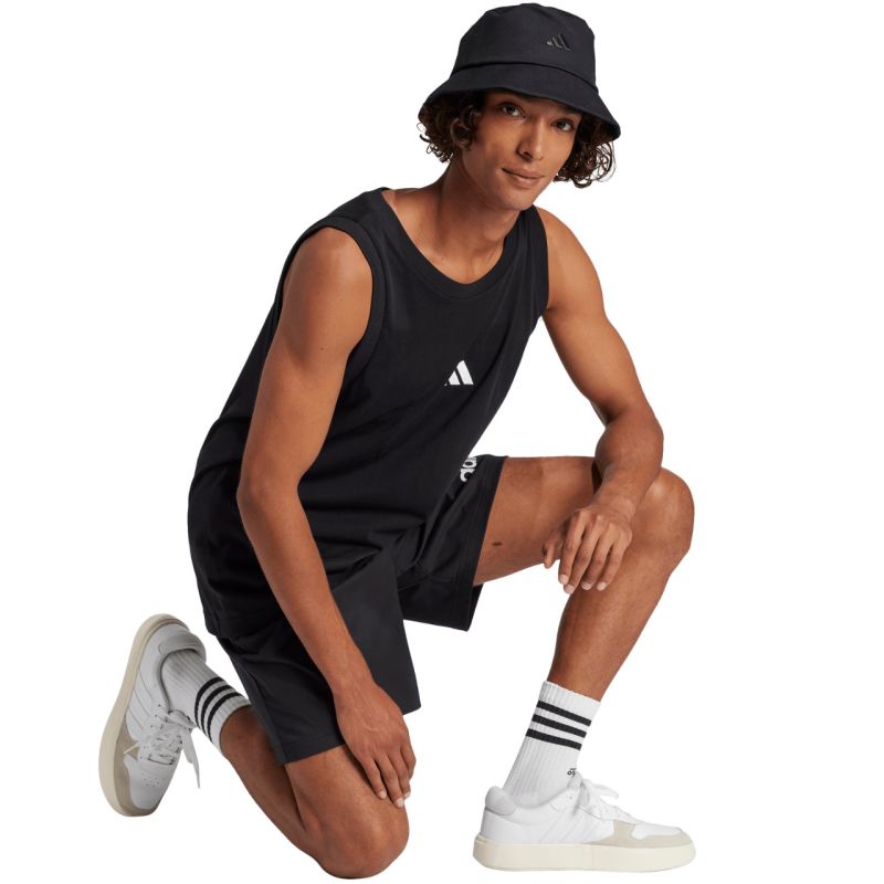Adidas Men's Essentials Small Logo Tank Black 2xs póló JE8986