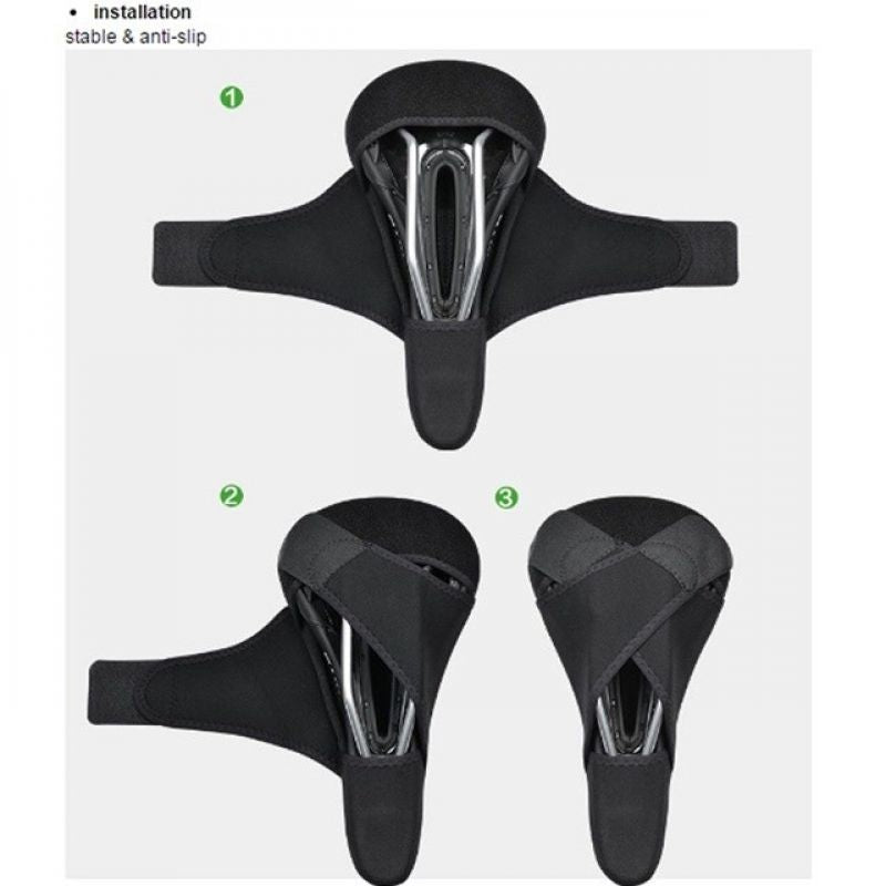Rockbros LF047-B Silicone Gel Bicycle Saddle Cover Size L - Black