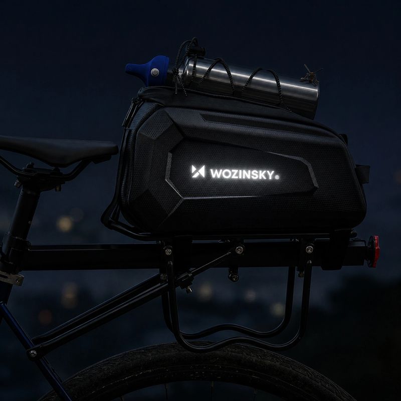 Wozinsky WSR-01B Bicycle Pannier for Trunk 9l - Black fekete elektronika 304004-198905