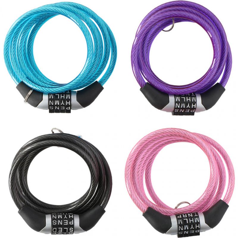 Dunlop password lock bicycle lock 6 mm 120 cm ST 4ass színes kiegészítő 02922