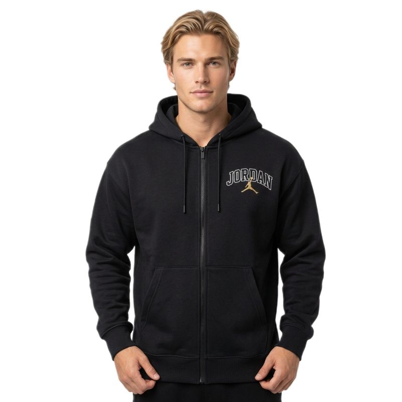 AIR Jordan Brooklyn Fleece Full-Zip Hoodie Black - fekete kapucnis pulóver IB7908-011