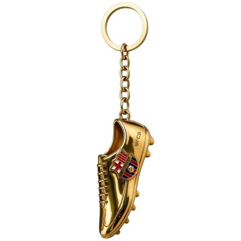 FC Barcelona original licensed keychain in the shape of a golden boot złoty focilabda B7084