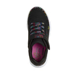 Skechers youth sneakers UNO LITE HEART CRAZE 314091L BKMT fekete utcai cipő