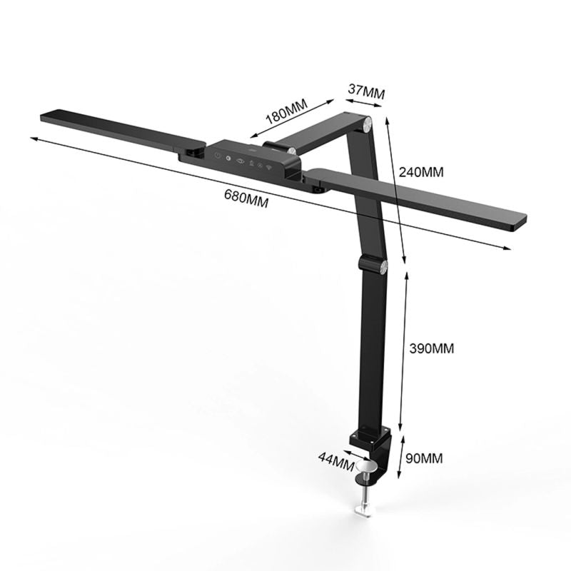 Wozinsky WLM-800 desk lamp above the monitor with remote control - black fekete elektronika 304004-210474