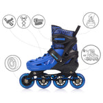 Meteor S 30-33 Loky Roller Skates Black/Blue