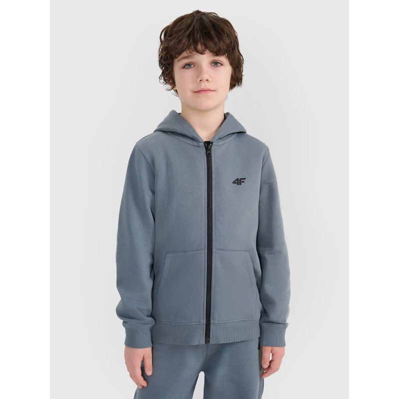 4f Boy's zip-up sweatshirt with hood 4FJWSS25TSWSM1714-46S General