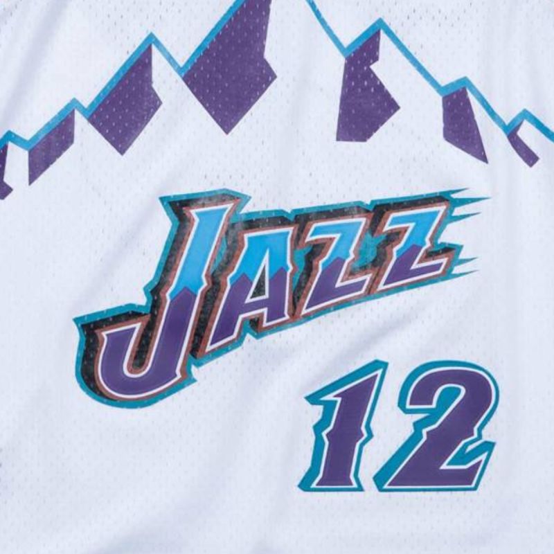 Mitchell & Ness NBA Swingman Jersey Utah Jazz John Stockton - SMJYLG18031-UJAWHIT96JST mez