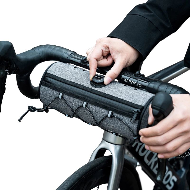 Rockbros TL002 ROAD TO SKY 1.5L Handlebar Waterproof – Gray szary sporttáska 5907769384219-211533