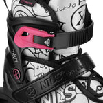 NH10907 4in1 ROLLER SKATES WITH EXTENDED HOCKEY BLADES TINTS PINK SIZE L (39-42) NILS EXTREME rózsaszín utcai cipő