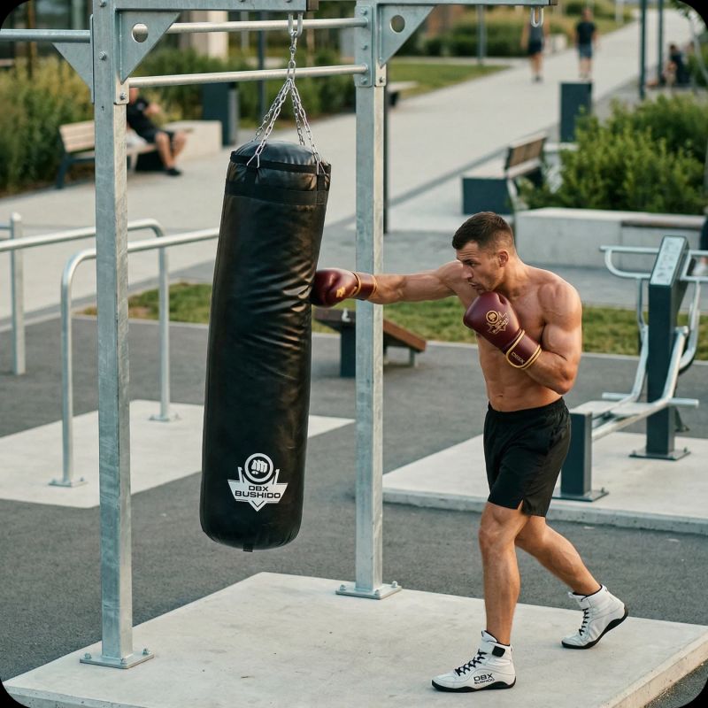 DBX Bushido Punching bag - 140 White - 140 cm / 40 kg fehér punching bags