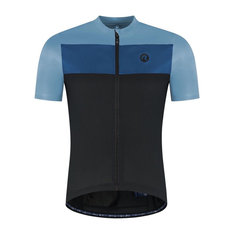 Rogelli CORE BLOCK T-shirt blue and fekete póló