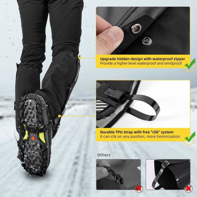 Rockbros waterproof gaiters TT014 L/XL fekete kiegészítő SI21400014002