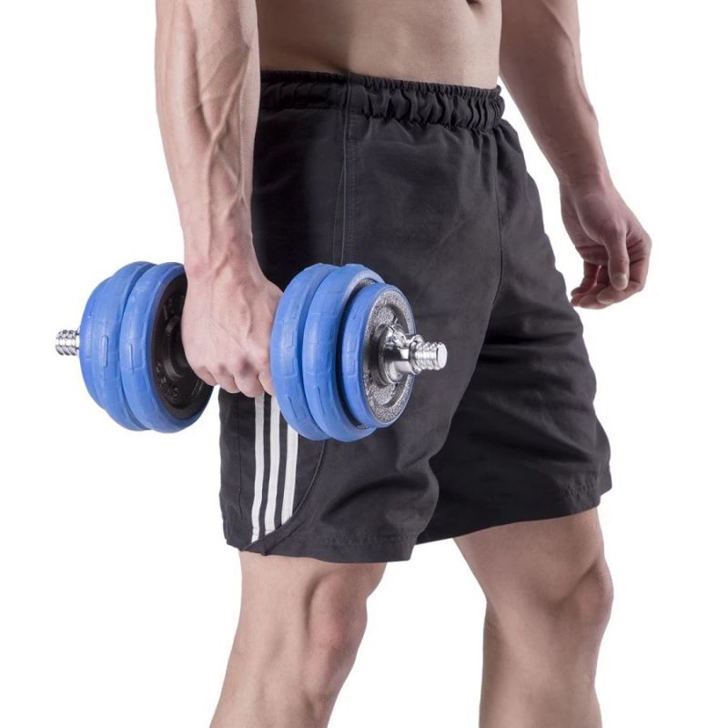 HMS SGG30 BAR 2-in-1 weight set (barbell and dumbbells) 30 kg póló 17-59-133