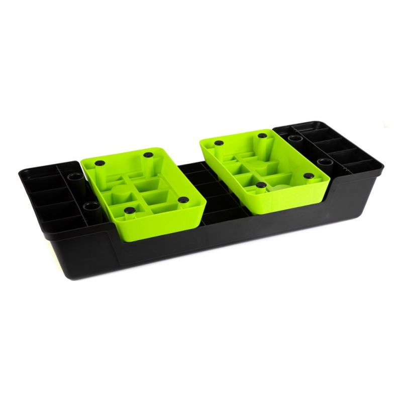 Zipro 5901793678603 Aerobic Step Black, Light 250 kg Adjustable Height zöld edzéssegítő 32759