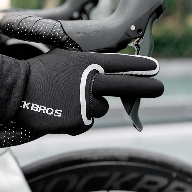Rockbros Full Waterproof Cycling Gloves, Size: L/XL - Black l || xl kesztyű