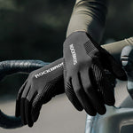 Rockbros cycling gloves spring/summer/autumn, full, size: XL - black czarny \ xl kesztyű