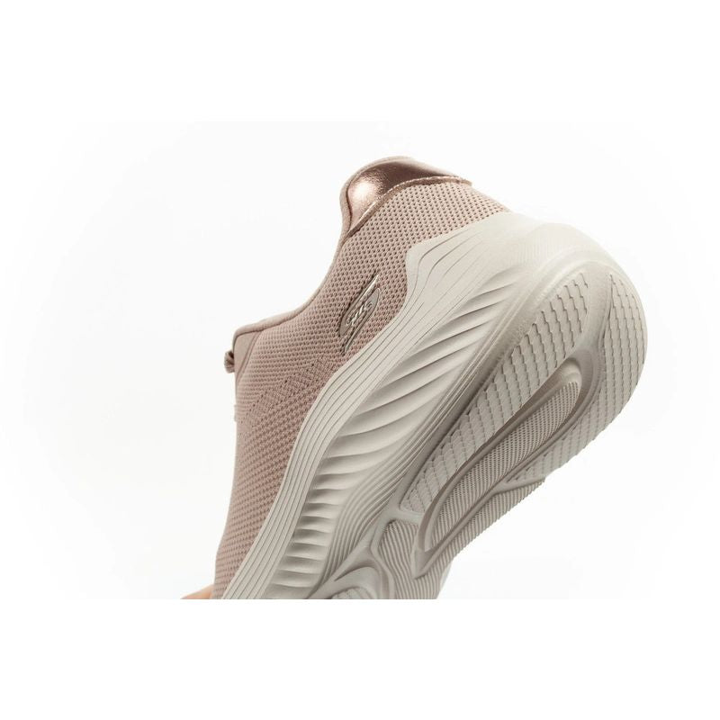 Skechers women's sports Bobs Squad Waves beige light fashionable bézs utcai cipő