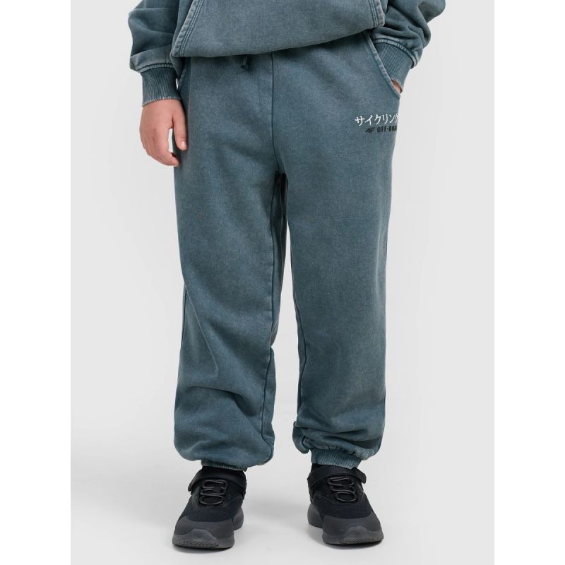 Boys' jogger sweatpants 4F 4FJRAW25TTROM1528-46S