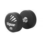 Tiguar PU dumbbell 25 kg fekete edzőfelszerelés TI-WHPU0250