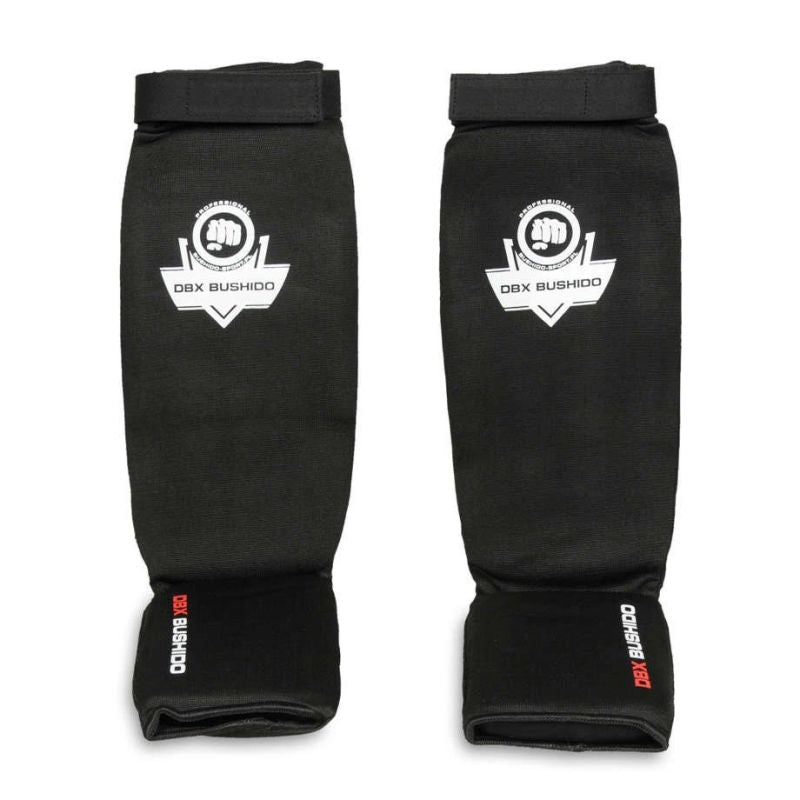 DBX Bushido Flexible Shin Guards - Shinrage Black fekete protectors and knee pads