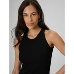 Women's slim ribbed knit top 4F