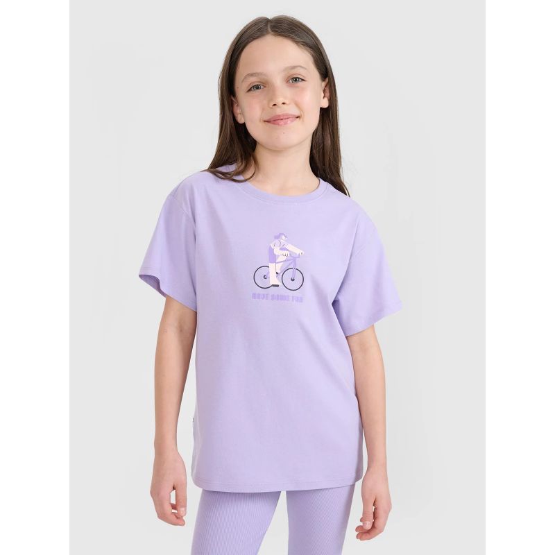 Girls' printed t-shirt 4F4FJRSS25TTSHF2645-52S póló