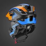 Rockbros TT- children's bicycle helmet with removable chinbar, size S - black and orange czarny || pomarańczowy \ s helmets, martial arts equipment