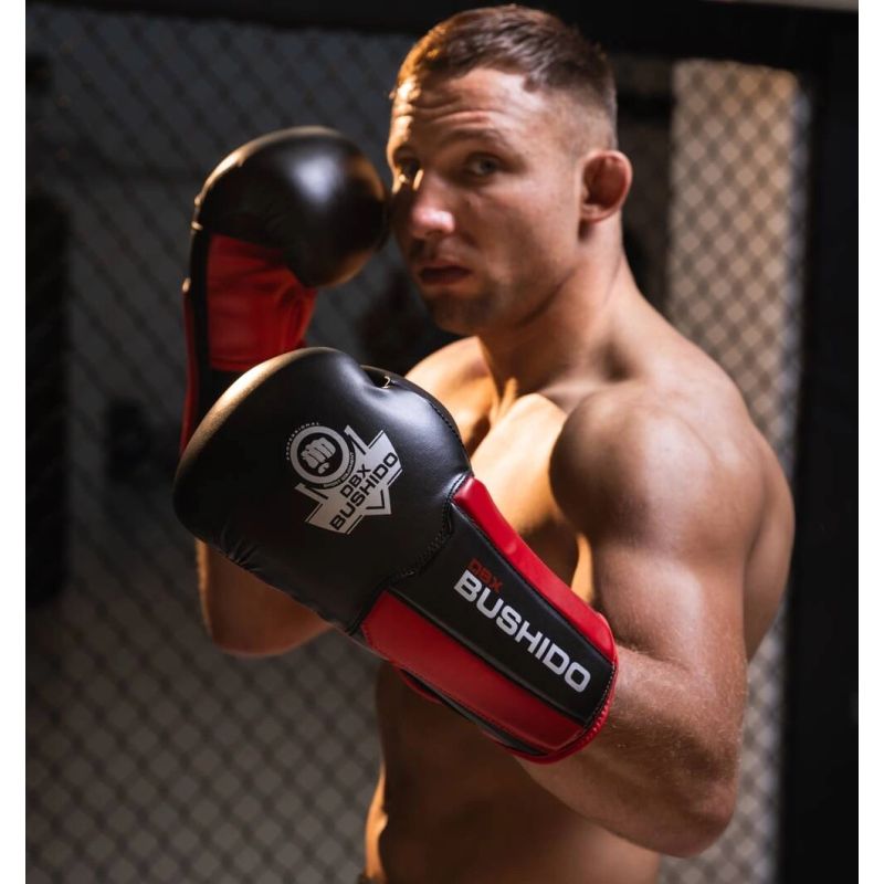 DBX Bushido 12oz Boxing Gloves - Phantom Red - Valor Series piros kesztyű