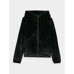 Girls' velour zip-up hoodie sweatshirt 4F Junior 4FJWAW24TSWSF1217-20S kapucnis pulóver